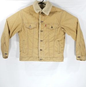Levis Sherpa Lined Trucker Jacket Corduroy